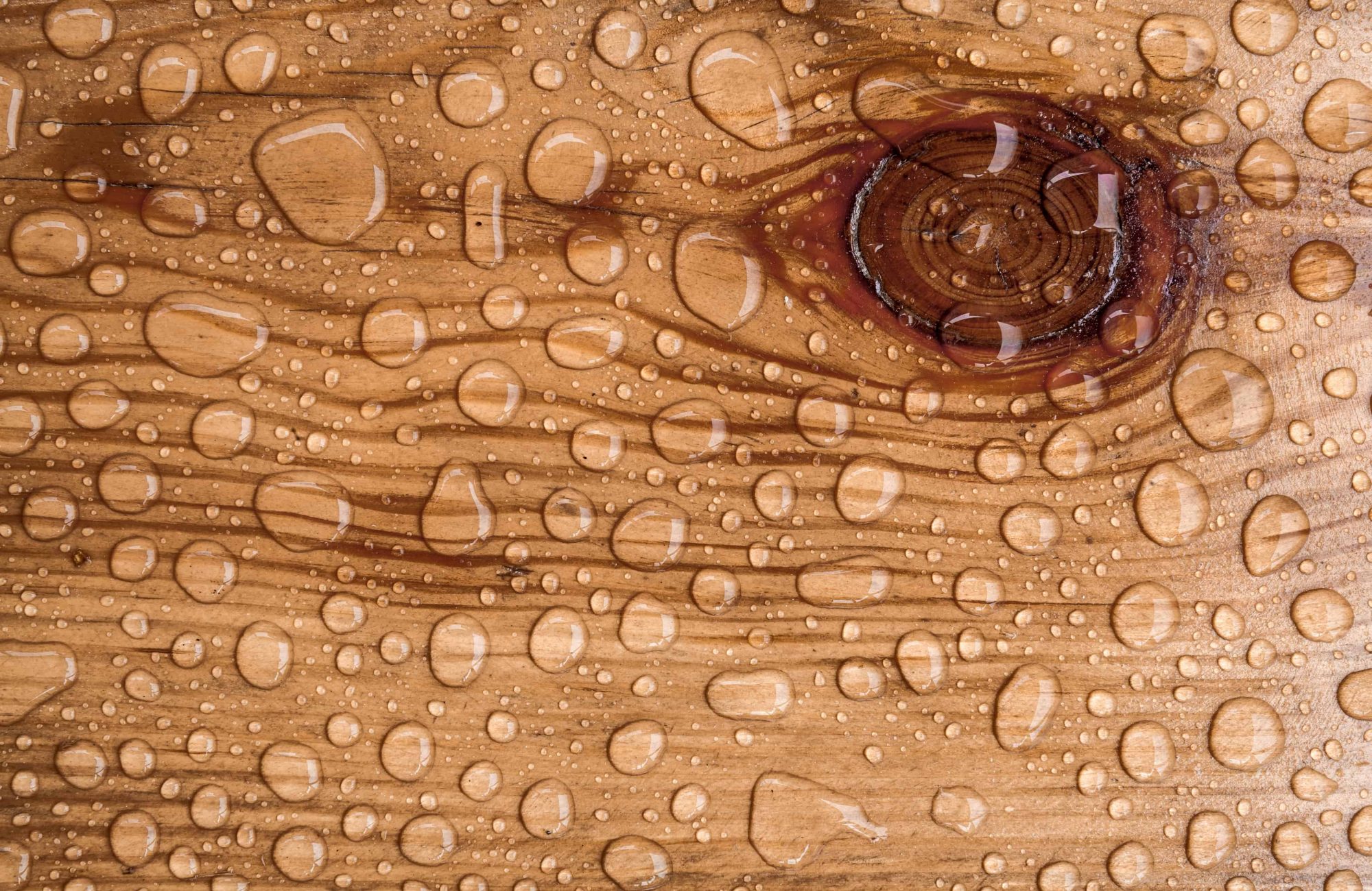 water drop on a wooden floor